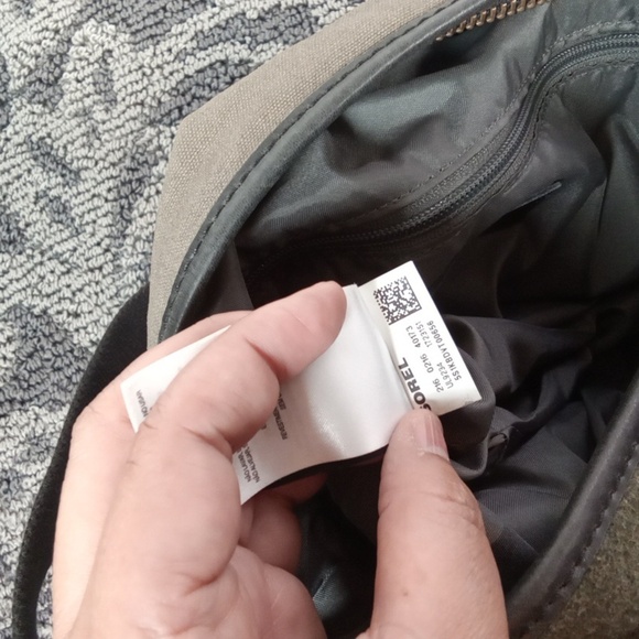 Sorel Crossbody Shoulder Bag Sporty School Canvas Wool Womens - Picture 10 of 13